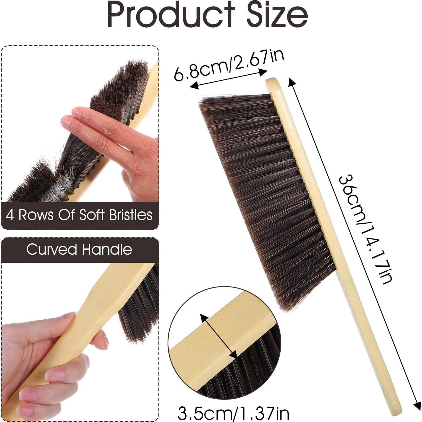 Juego de 8 Escobas de Mano Yuanchu con Cerdas Suaves 89.1 cm