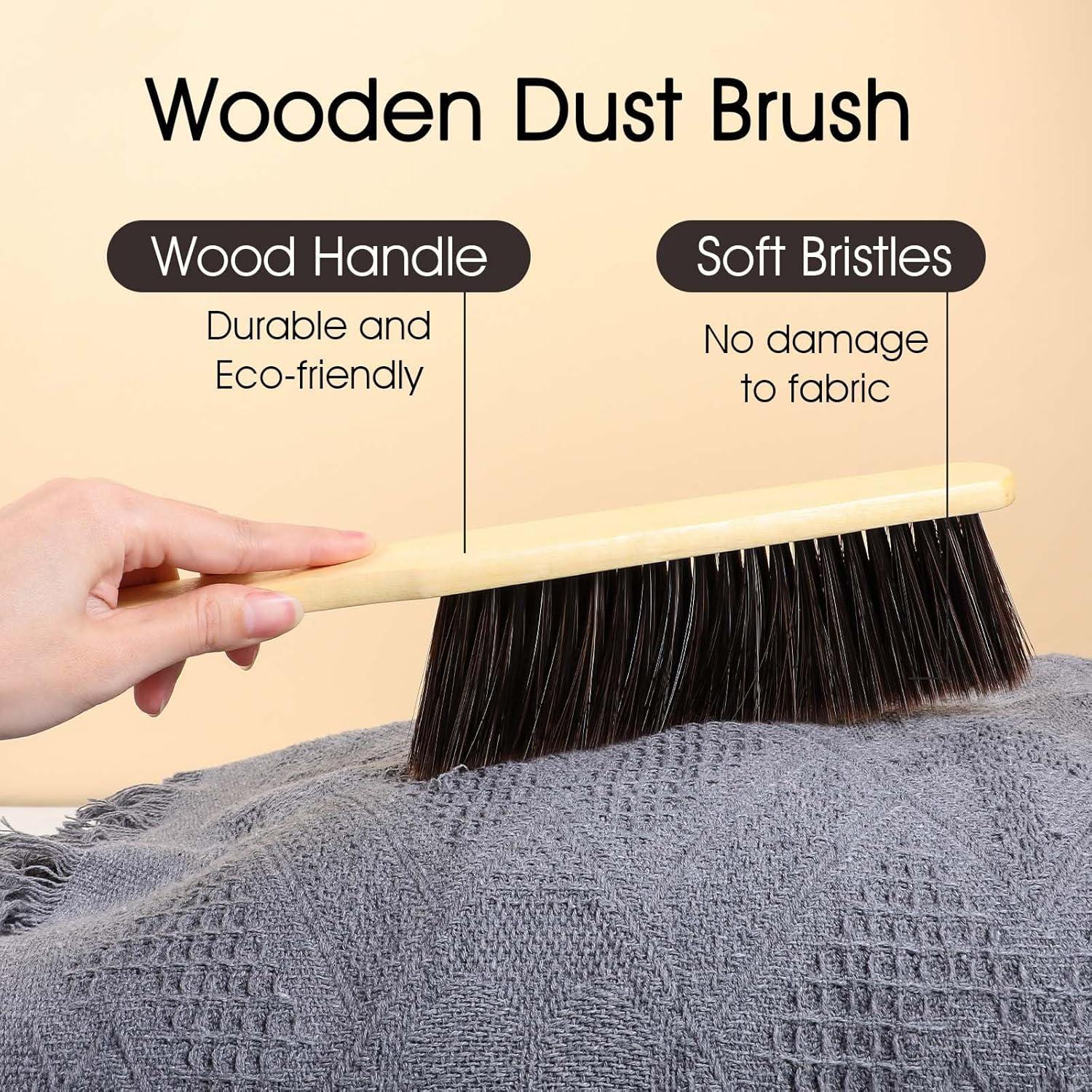 Juego de 8 Escobas de Mano Yuanchu con Cerdas Suaves 89.1 cm