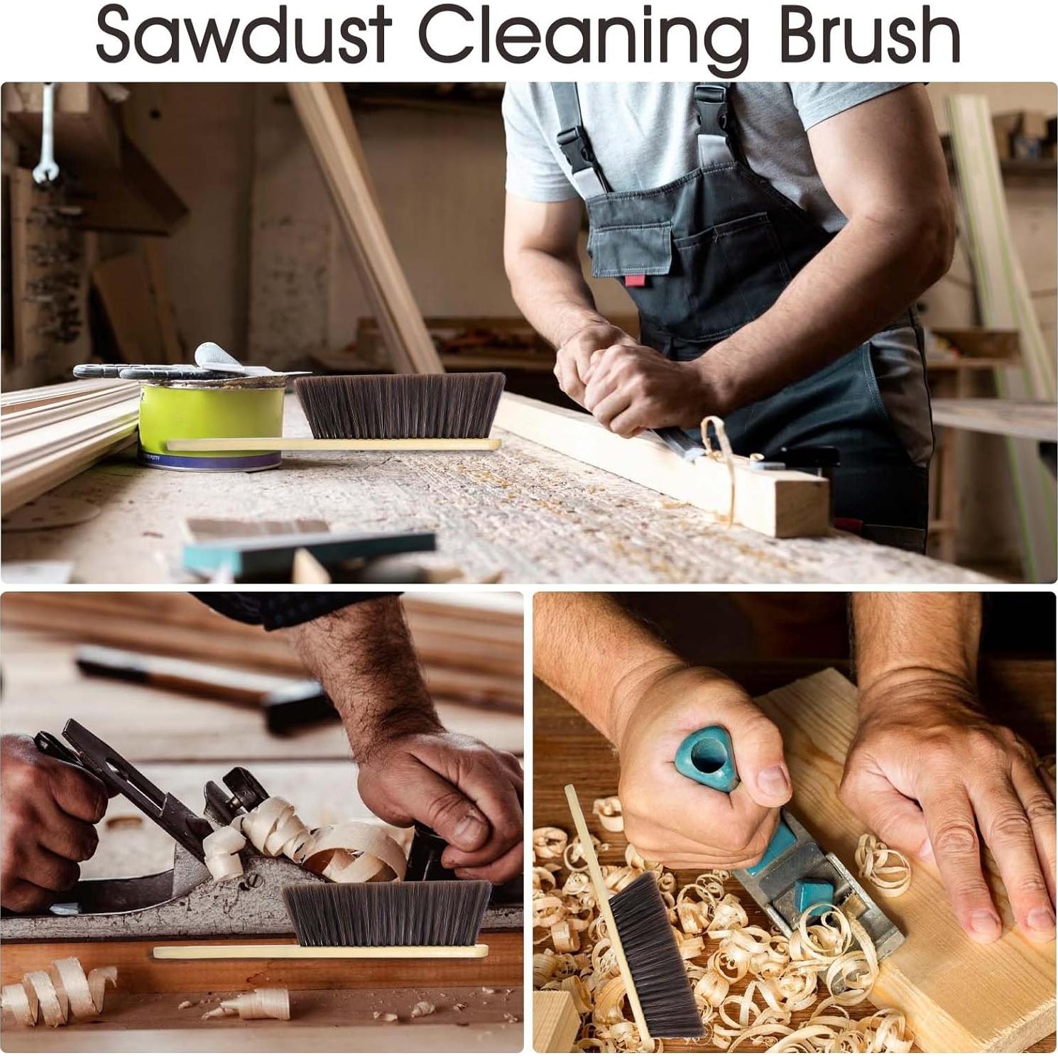 Juego de 8 Escobas de Mano Yuanchu con Cerdas Suaves 89.1 cm