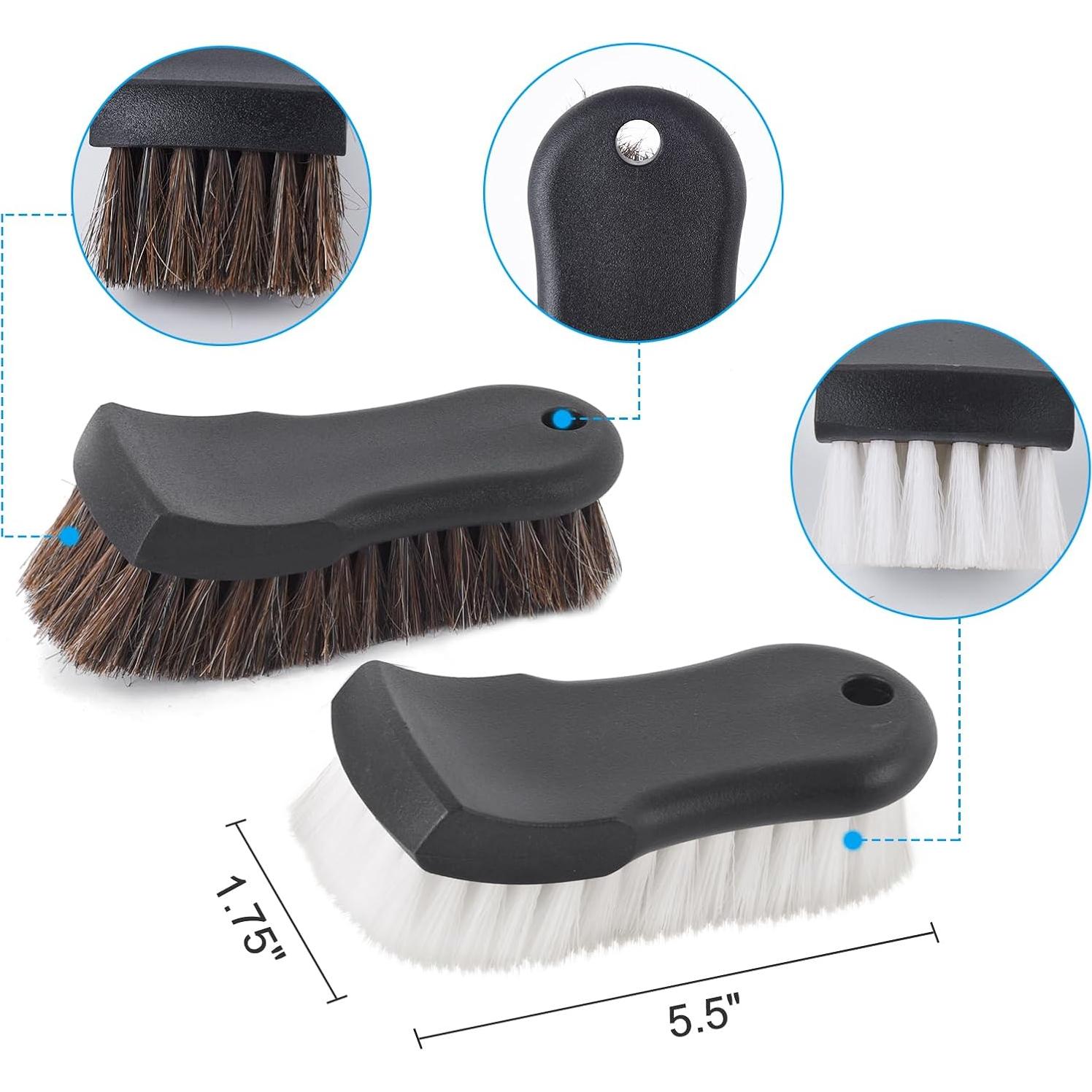 Juego de Cepillos de Tapicería Wiojtry - 2 Piezas para Limpieza