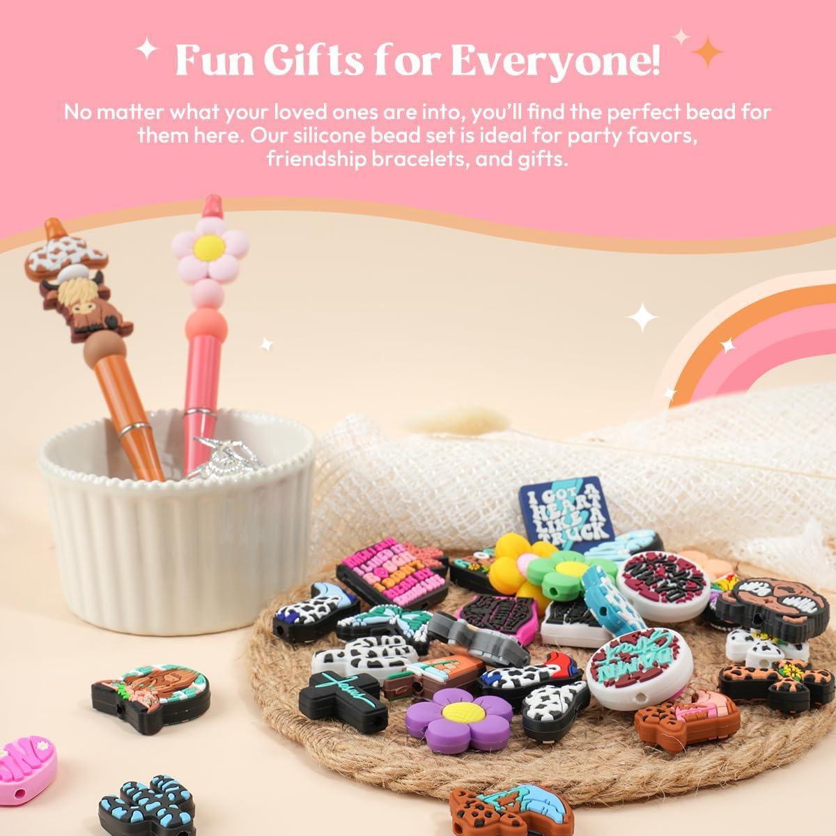 Perlas de Silicona Kaciola 40PCS para Manualidades DIY