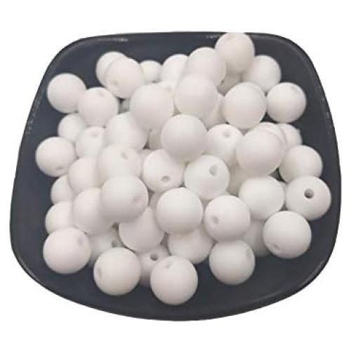 100 Perlas Redondas de Silicona 12mm Alenybeby DIY Accesorios