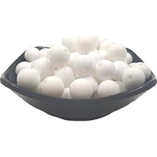 100 Perlas Redondas de Silicona 12mm Alenybeby DIY Accesorios