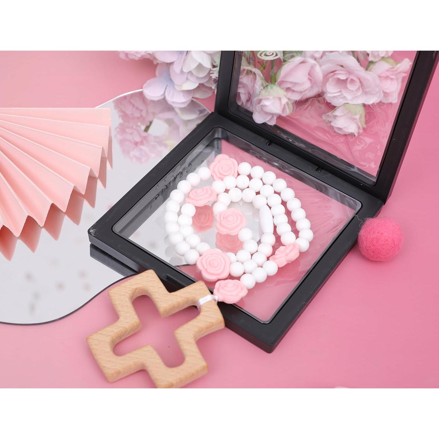 Rosario de Silicona WAOUH con Cruz - Regalo Bautizo Niños