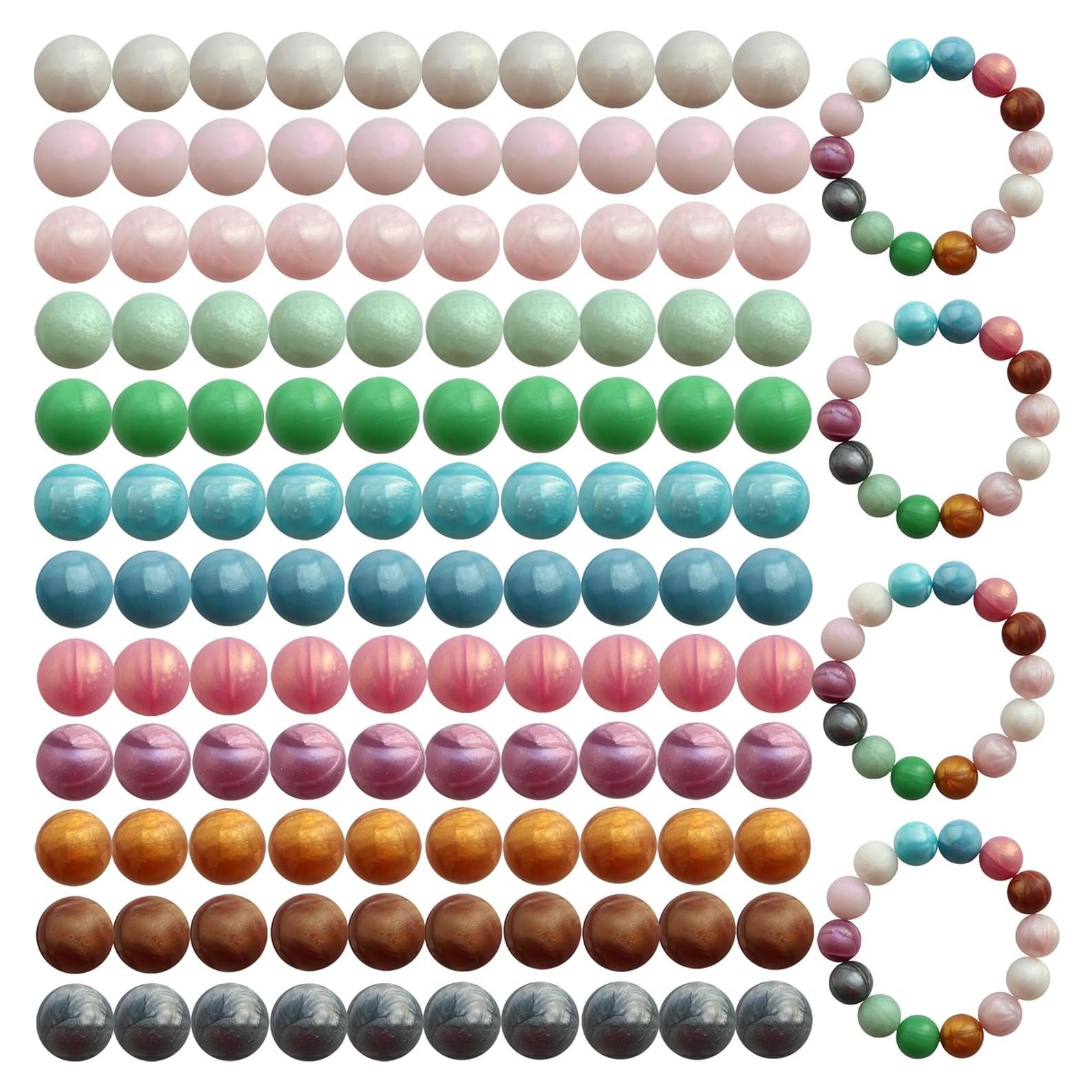 120 Granos de Silicona 15mm Richbunnys Color Fantasma para Manualidades