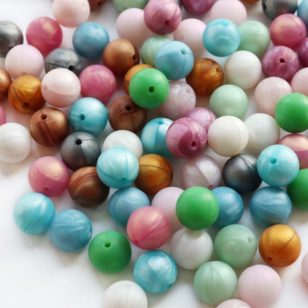 120 Granos de Silicona 15mm Richbunnys Color Fantasma para Manualidades