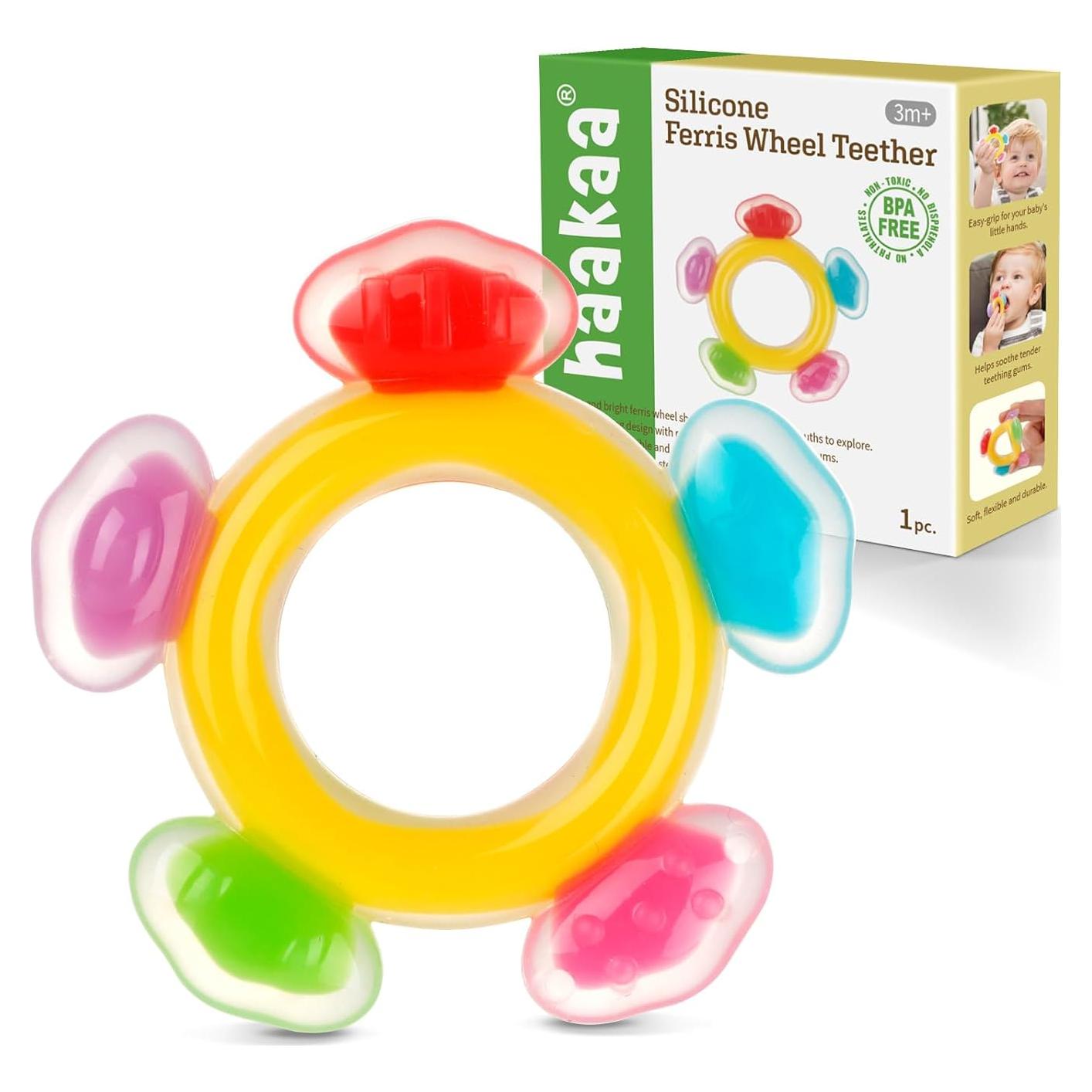 Mordedor de Silicona Haakaa Rueda de la Fortuna 3-6 Meses