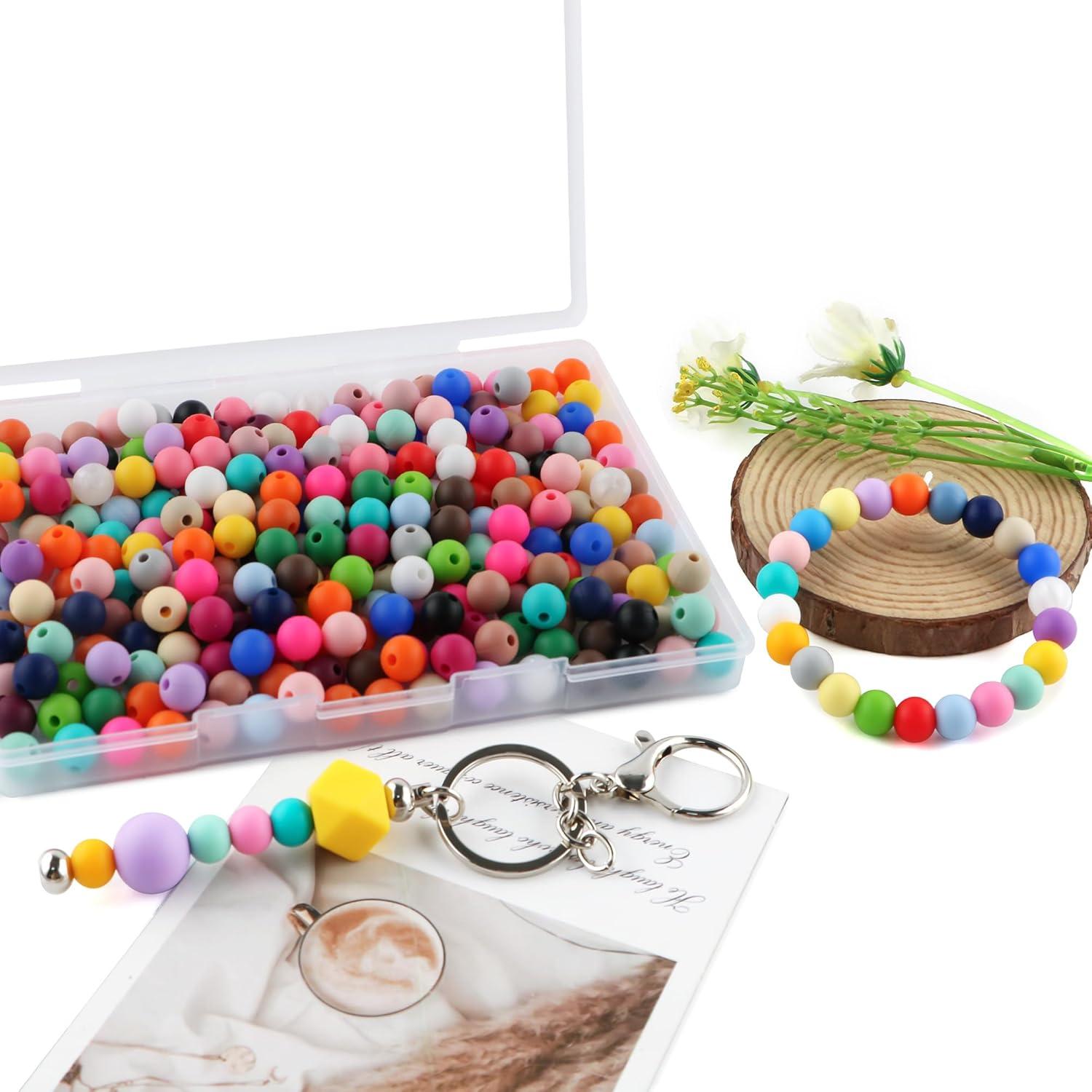 270 Perlas de Silicona Redondas 9mm HHCFAST Multicolor