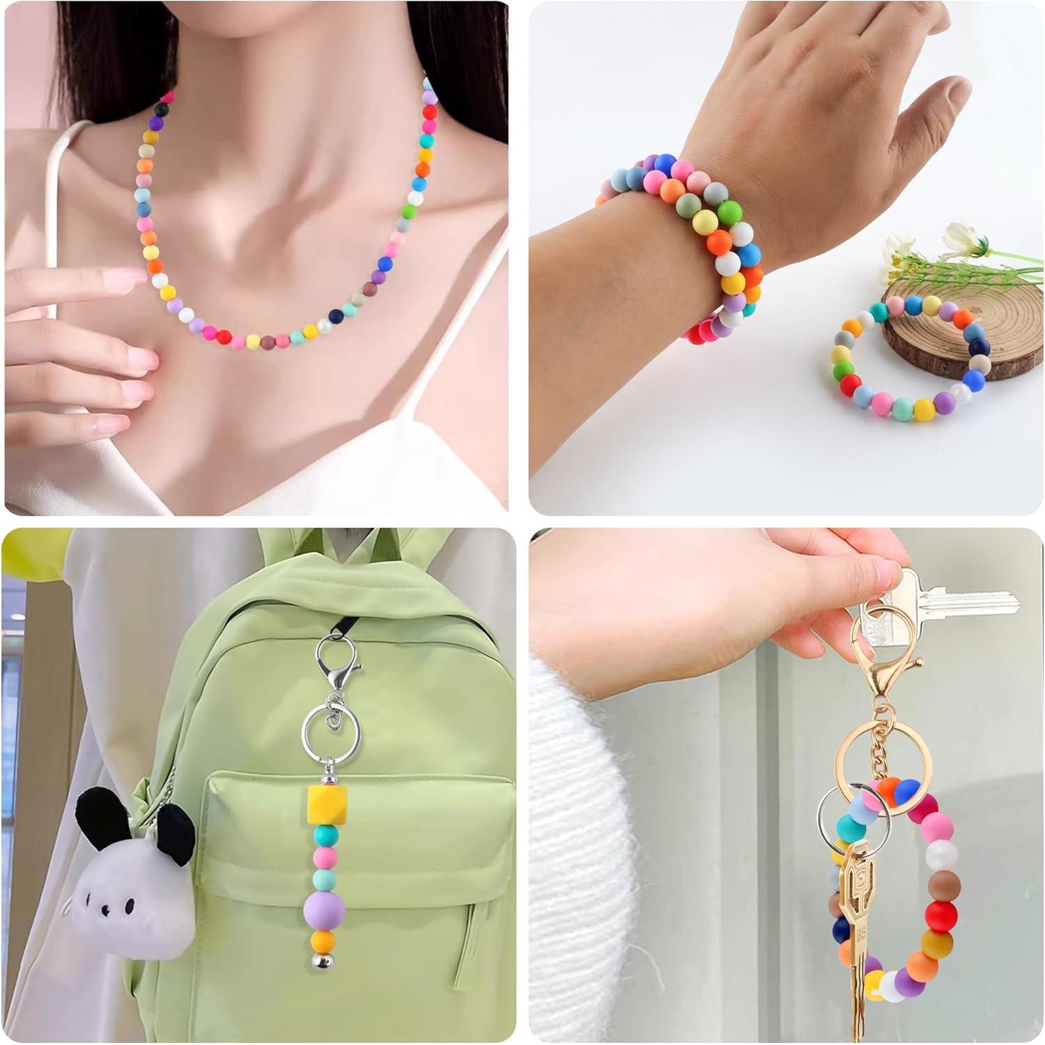 270 Perlas de Silicona Redondas 9mm HHCFAST Multicolor