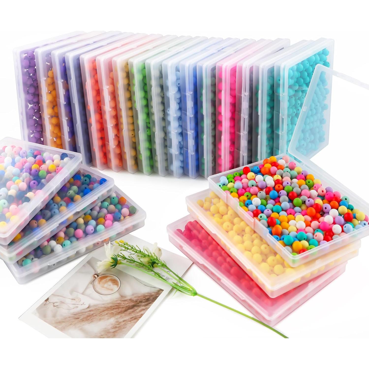 270 Perlas de Silicona Redondas 9mm HHCFAST Multicolor