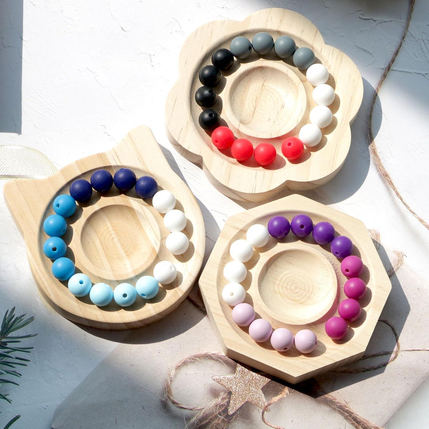 120 Perlas de Silicona 12mm Dabaiitechann Mezcla de Colores