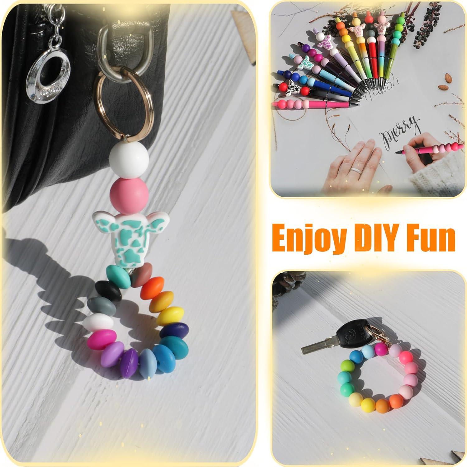 120 Perlas de Silicona 12mm Dabaiitechann Mezcla de Colores