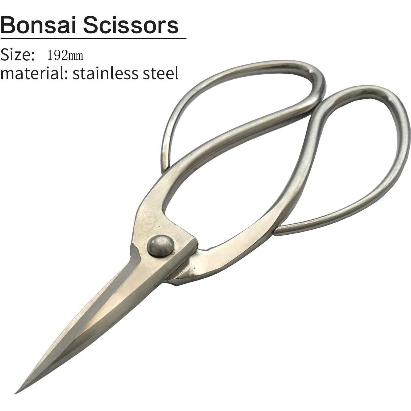 Juego de herramientas de bonsái VOUIU 3 piezas acero inoxidable