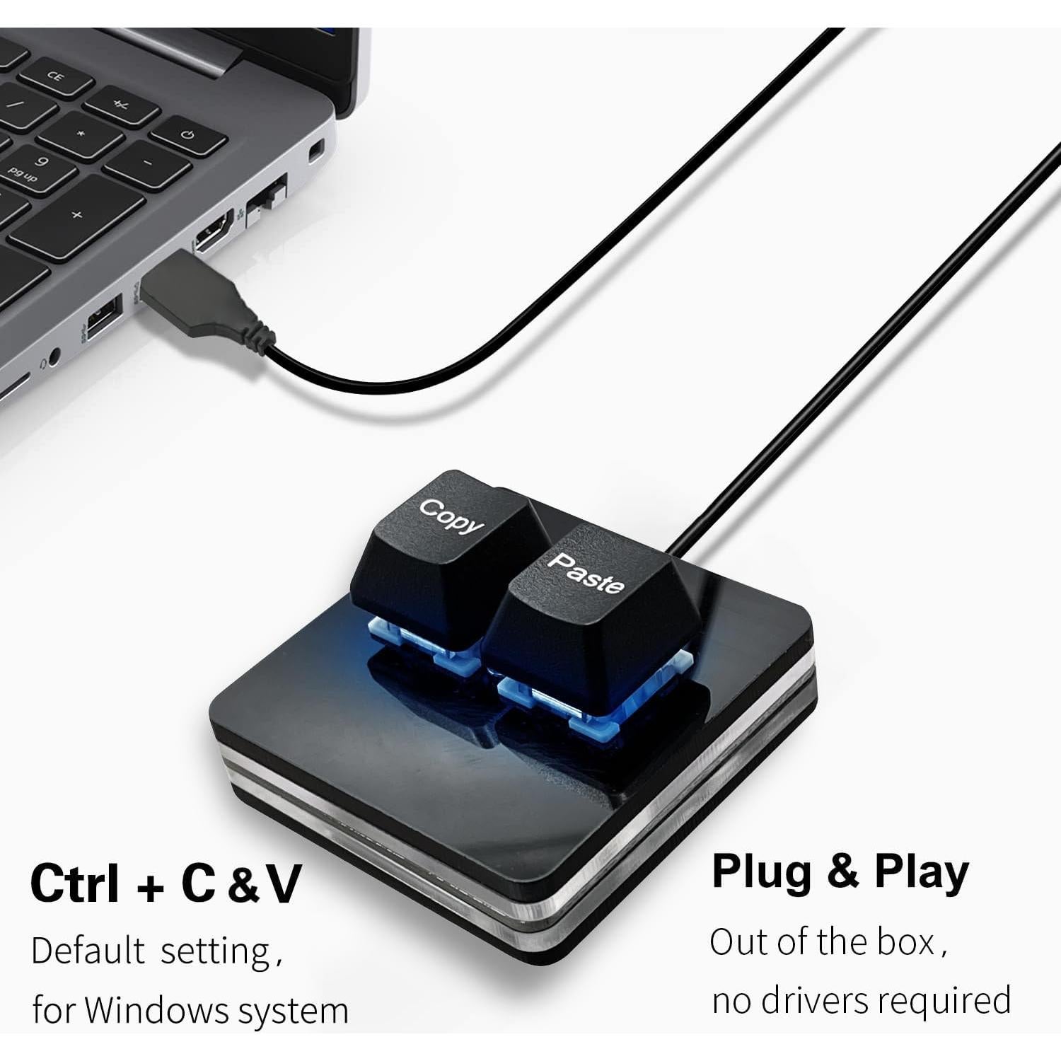 Teclado mecánico compacto SAYO O2L RGB 2 teclas para juegos