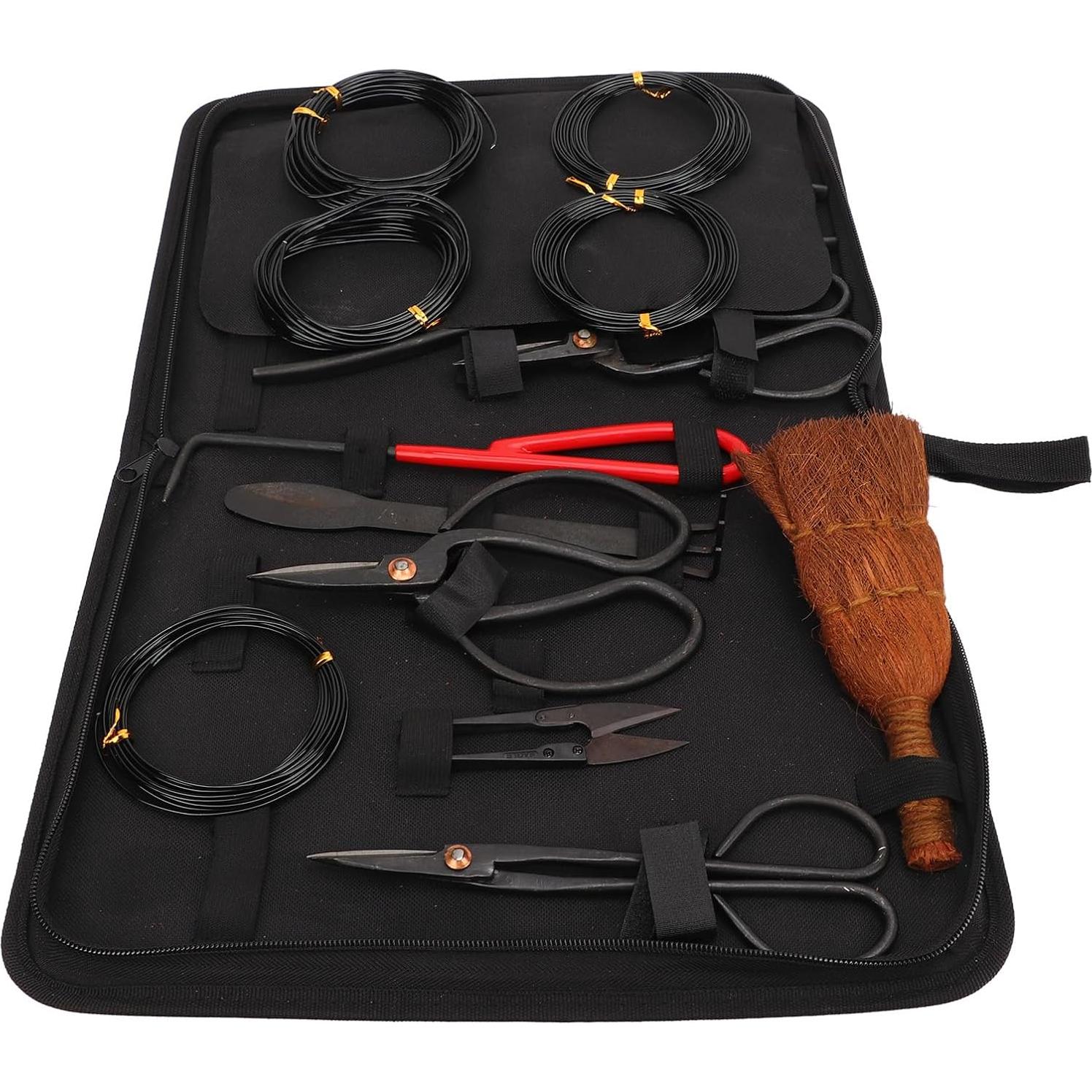 Juego de Herramientas para Bonsai Topyond 12 PCS Acero al Carbono