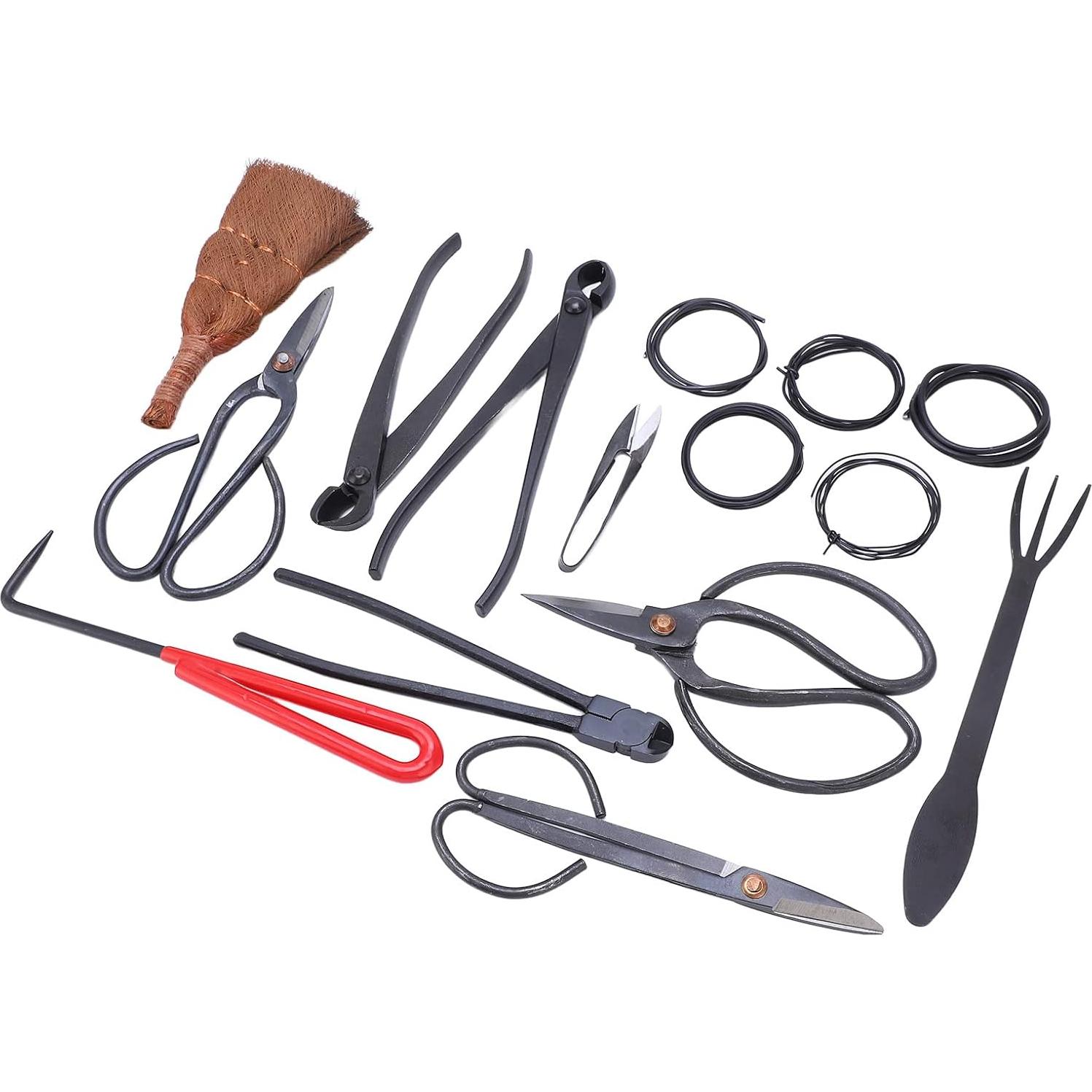 Juego de Herramientas para Bonsai Topyond 12 PCS Acero al Carbono