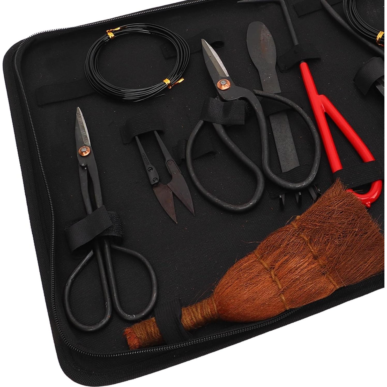 Juego de Herramientas para Bonsai Topyond 12 PCS Acero al Carbono