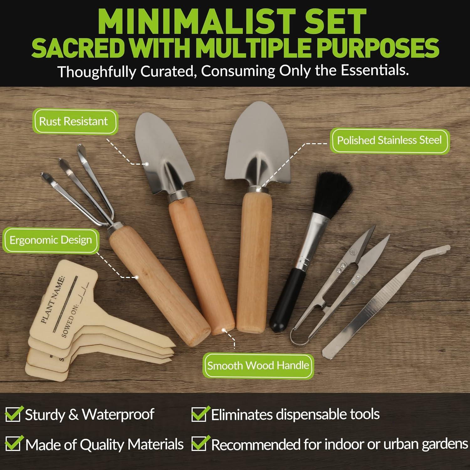 Juego de Herramientas de Jardín KiiZYS 12 Piezas para Interior