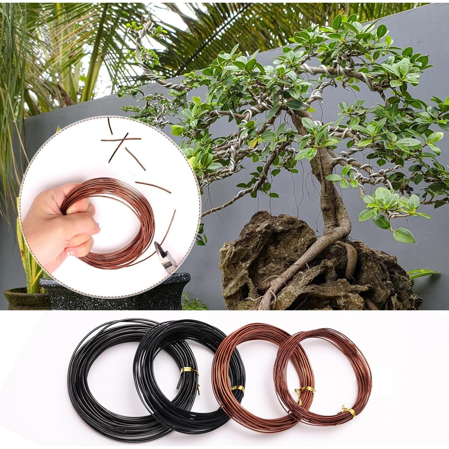 Kit de Alambre para Bonsai Zhaoyao con Cortador 1-2 mm