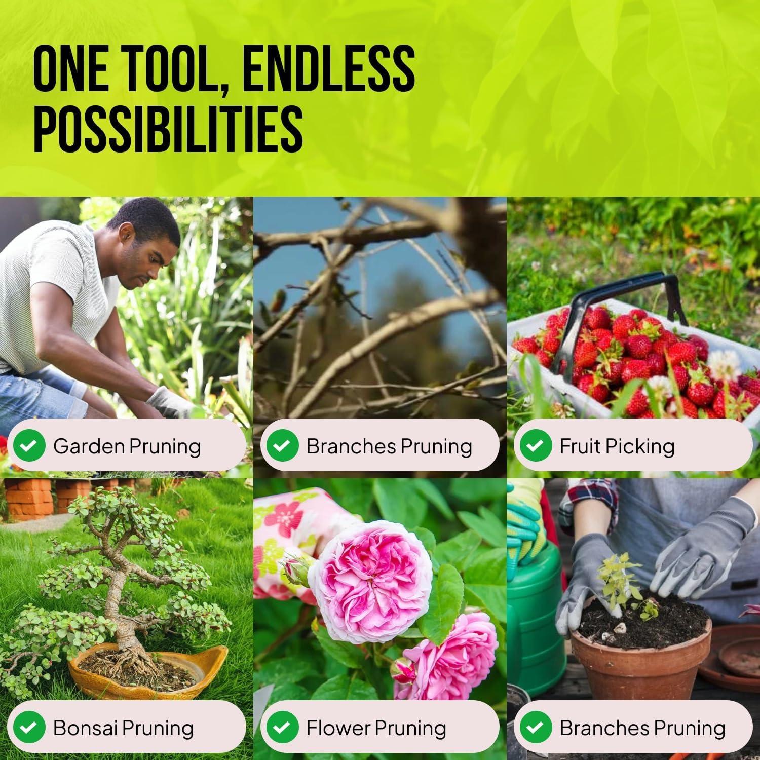 Juego de Tijeras de Podar Craft911 - Acero Inoxidable 17.78 cm