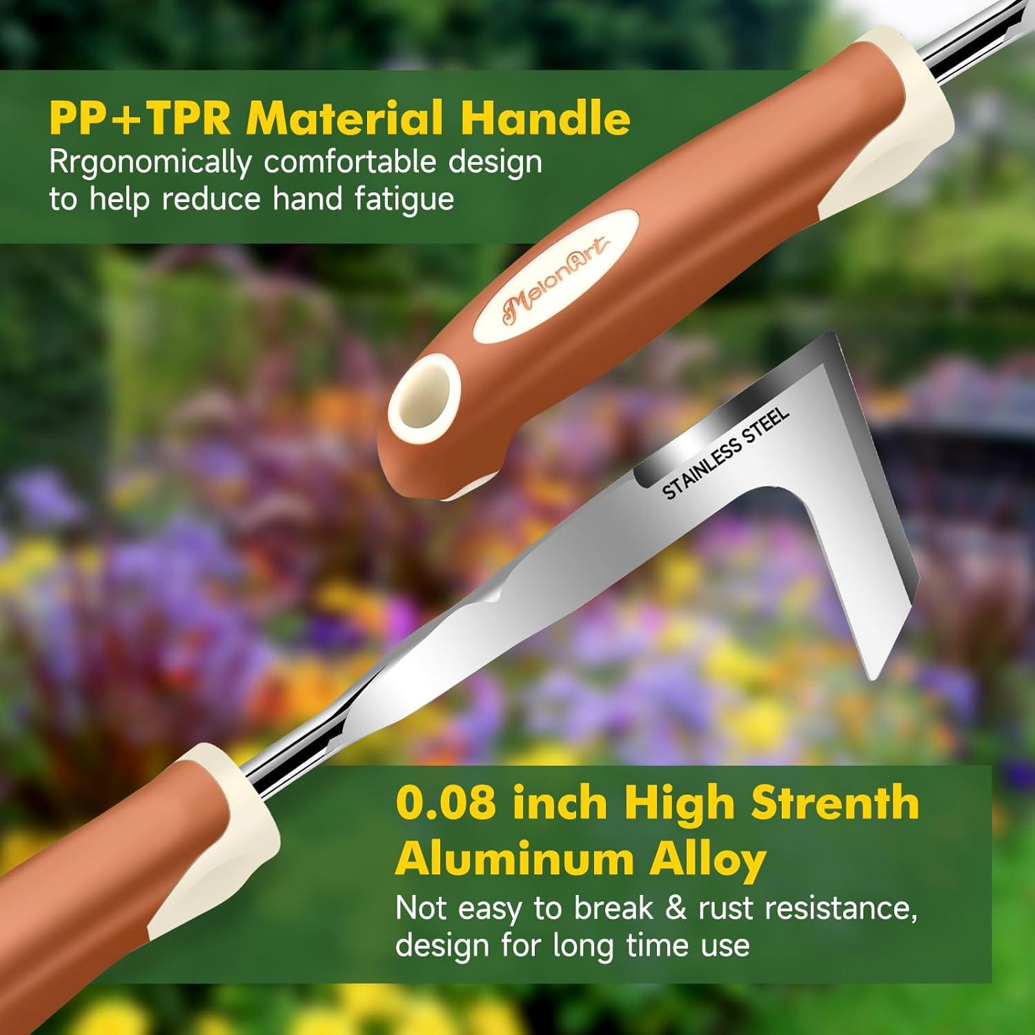 Juego de Herramientas de Jardín MelonArt, 10 Piezas, Aluminio