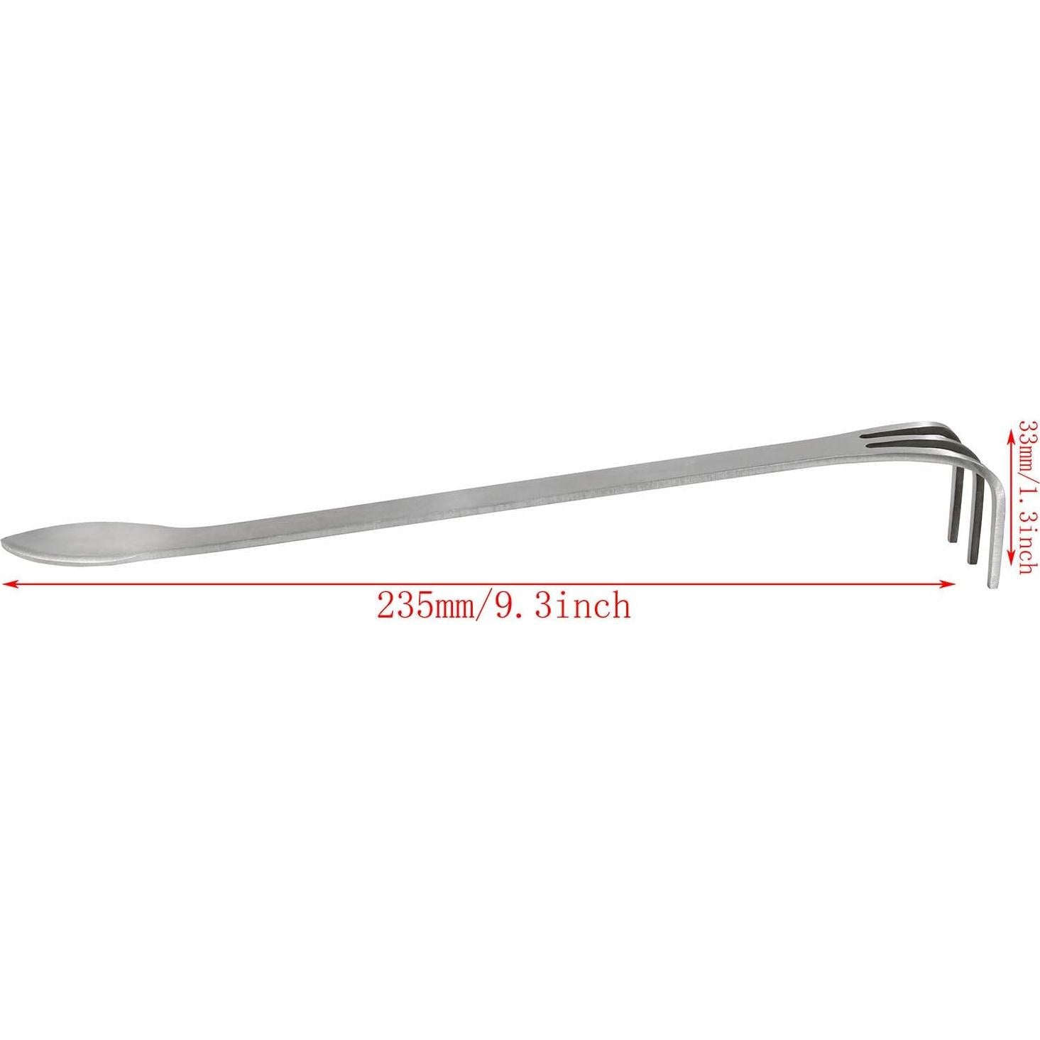 Rastrillo de Jardín Mini SQXBK de Acero Inoxidable 33x45mm