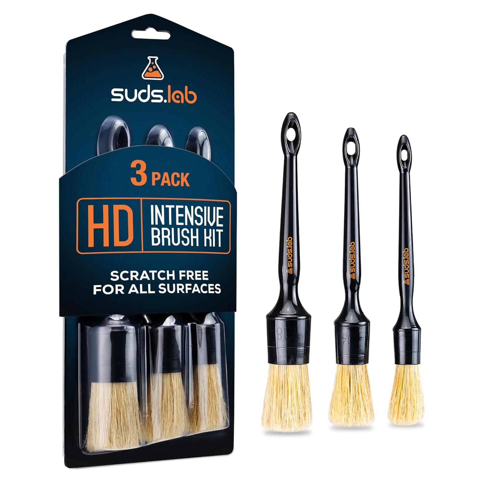 Kit de Cepillos Premium Suds Lab 3 Pack - Sin Rayones