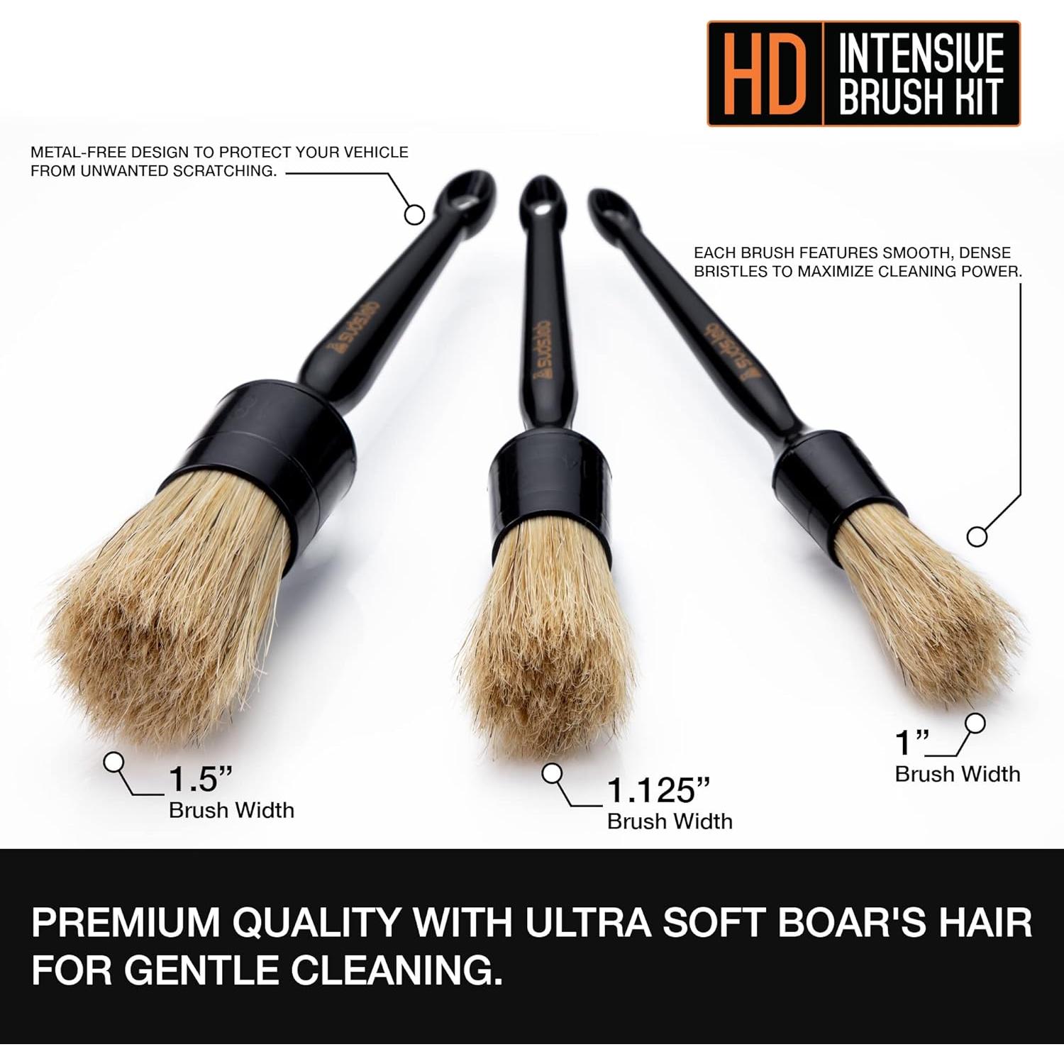 Kit de Cepillos Premium Suds Lab 3 Pack - Sin Rayones