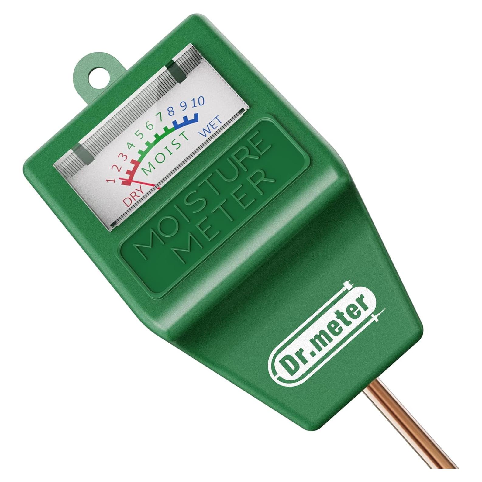 Medidor de Humedad de Suelo Dr.meter S10, Sensor 4-en-1 Verde