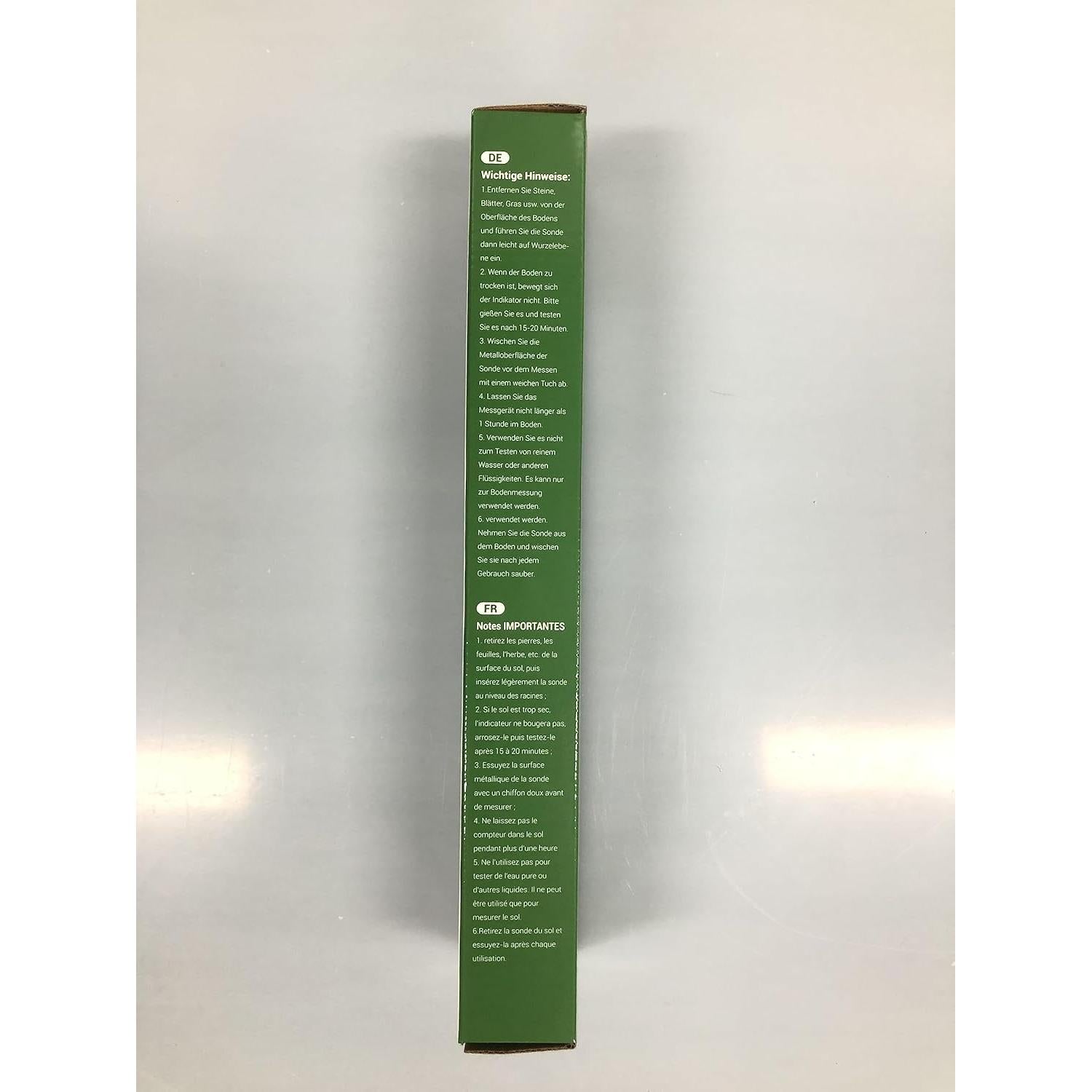 Medidor de Humedad de Suelo Dr.meter S10, Sensor 4-en-1 Verde