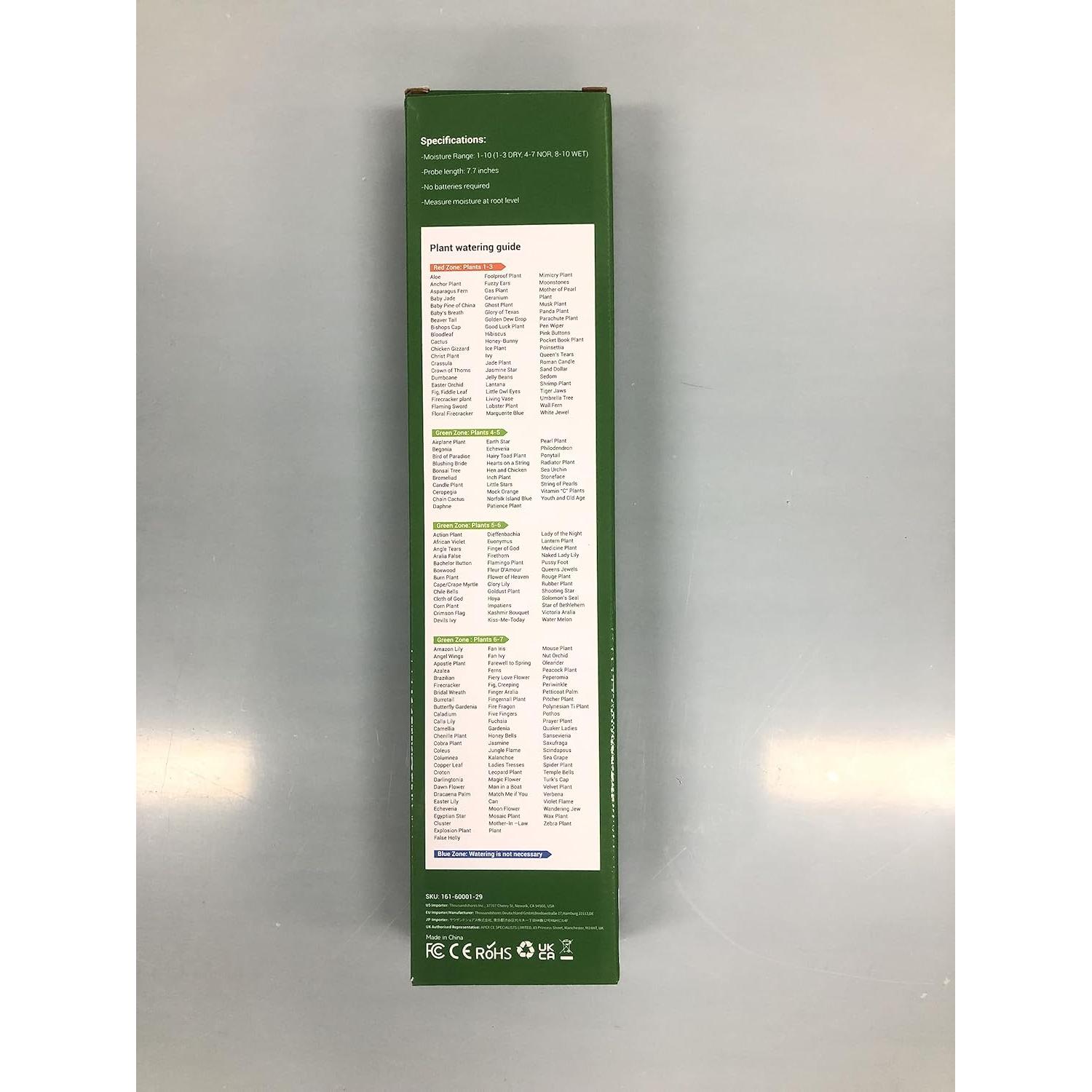 Medidor de Humedad de Suelo Dr.meter S10, Sensor 4-en-1 Verde