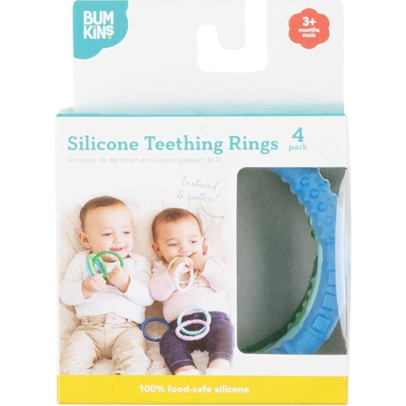 Anillos de Masticar para Bebés Bumkins - Silicona 100% Segura