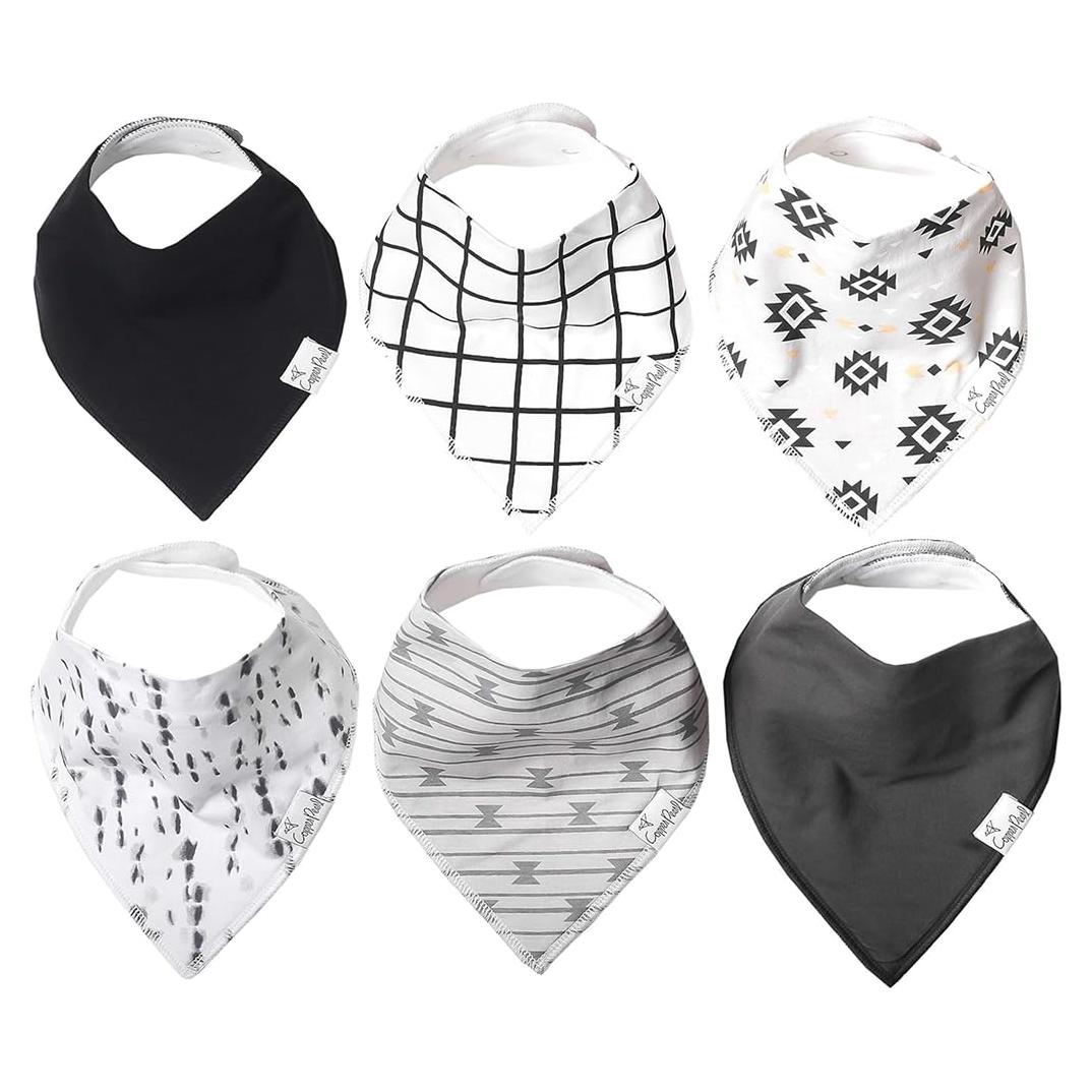 Copper Pearl Paquete de 6 Baberos de Algodón Suave Unisex