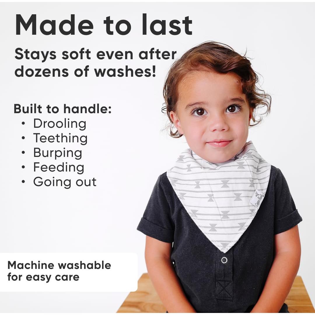 Copper Pearl Paquete de 6 Baberos de Algodón Suave Unisex