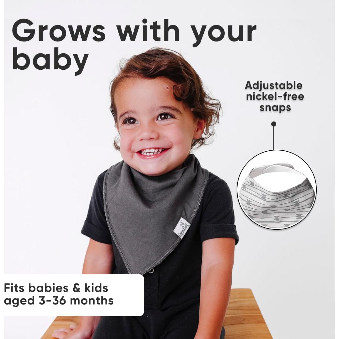 Copper Pearl Paquete de 6 Baberos de Algodón Suave Unisex