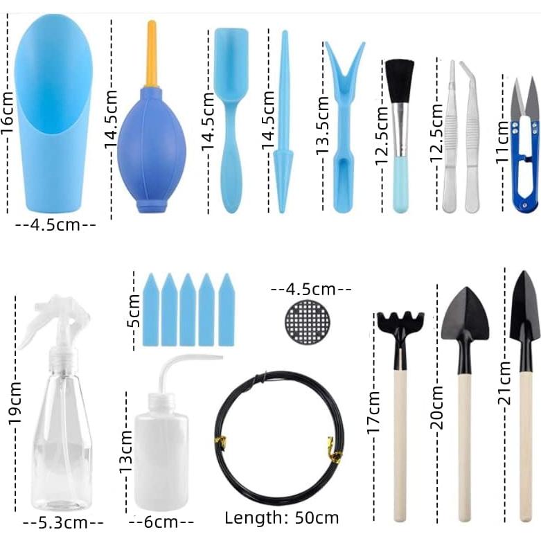 Kit de Herramientas de Jardinería 17 Piezas JINLYXHUI