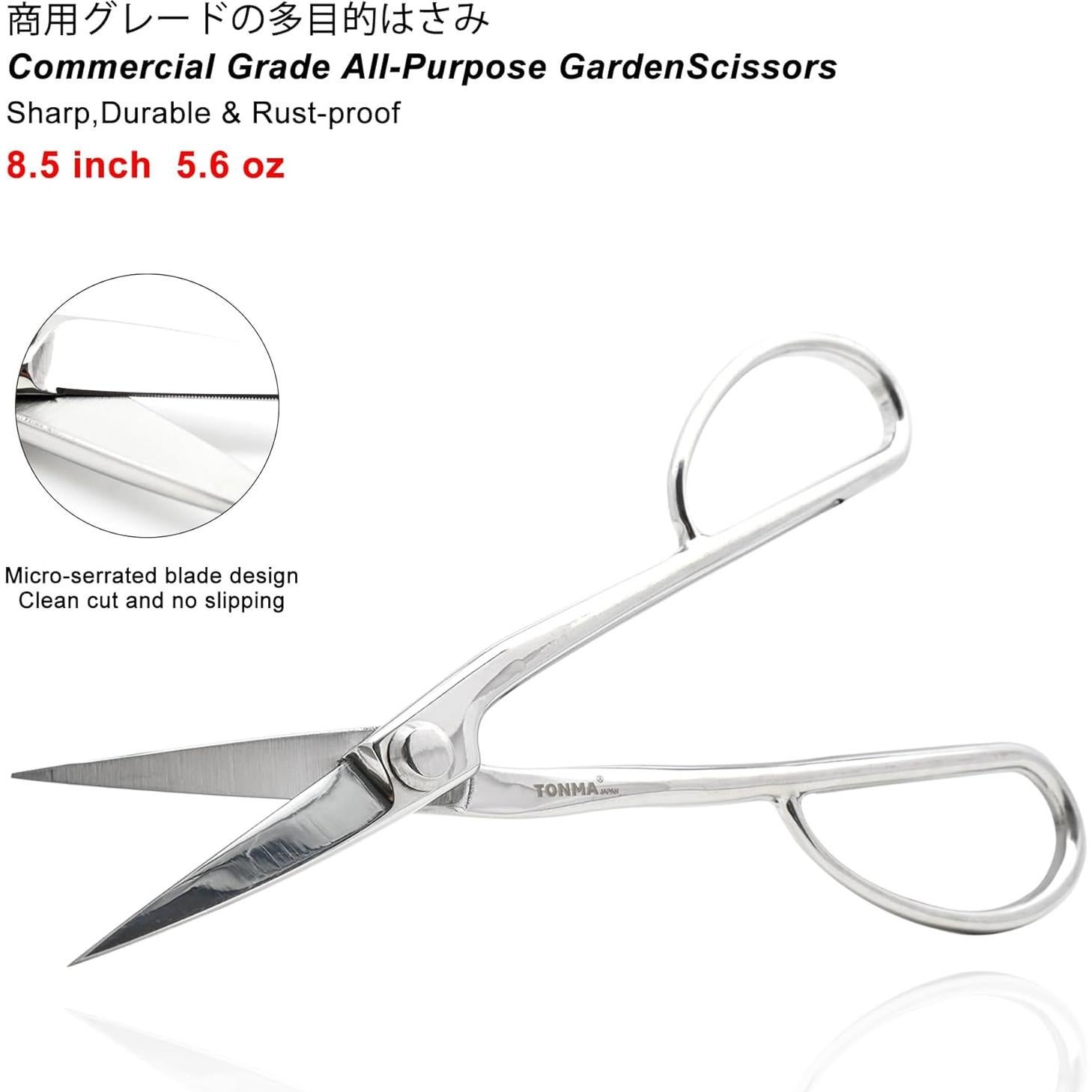 Tijeras de Bonsai Satsuki TONMA 21.6 cm Acero Inoxidable Japonés