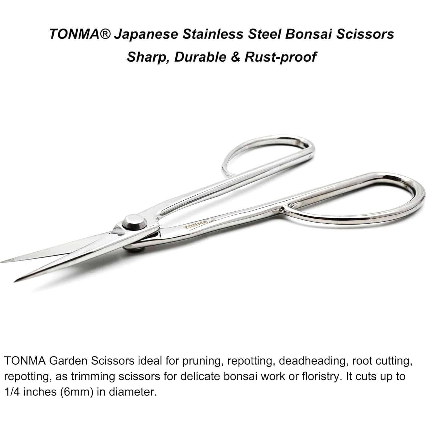 Tijeras de Bonsai Satsuki TONMA 21.6 cm Acero Inoxidable Japonés