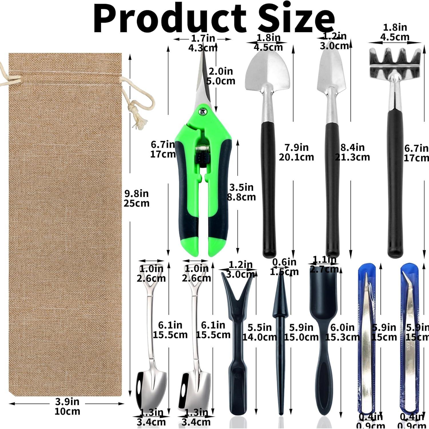 Juego de Herramientas para Suculentas 12 PZS Haoyahua - Cuidado de Plantas