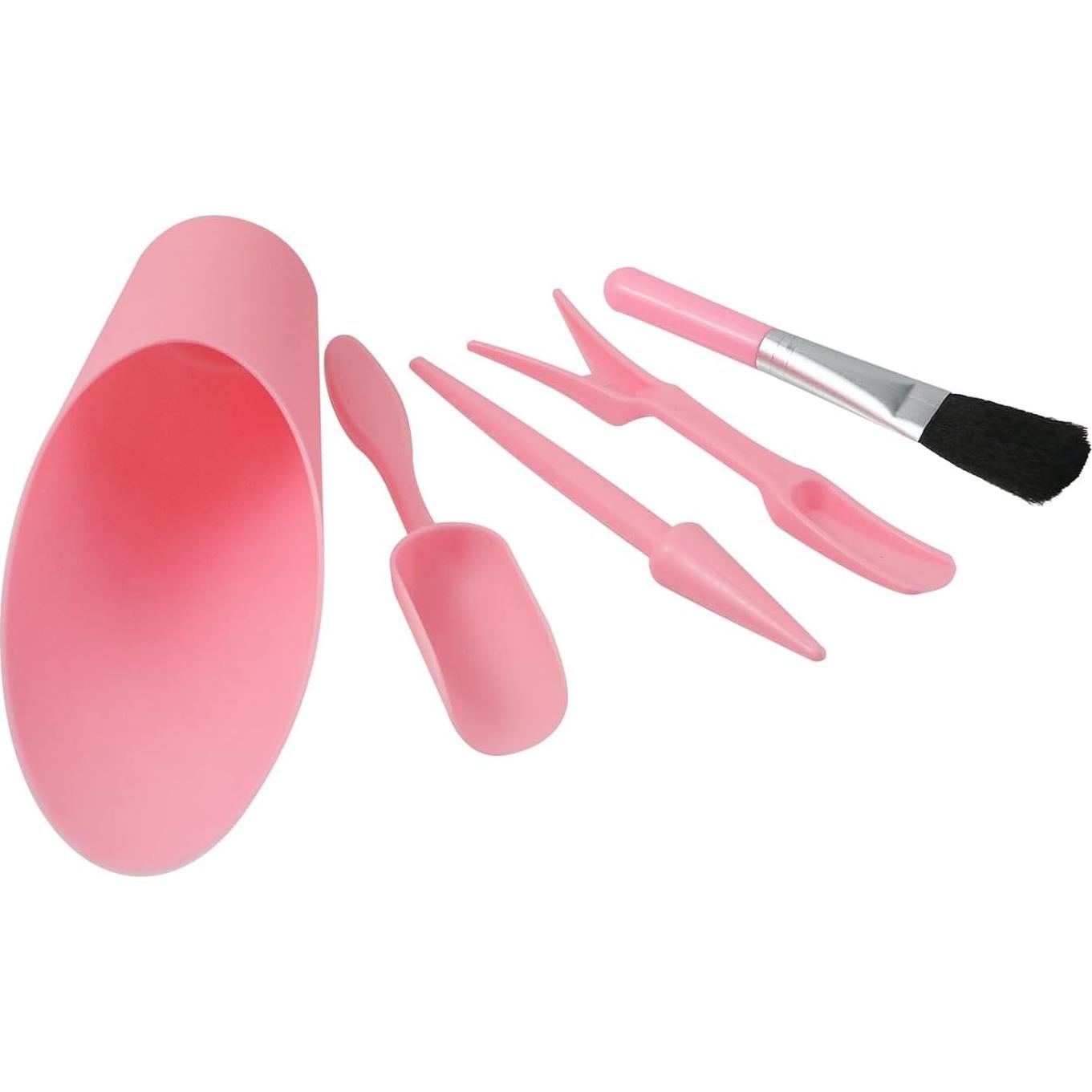 Juego de Herramientas de Jardín de Plástico Rosa - 5 Piezas