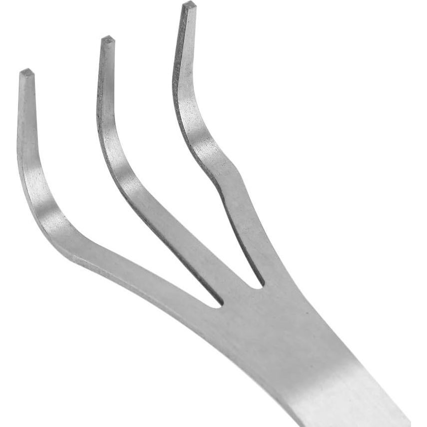 Pala de Jardín Eboxer de 3 Puntas de Acero Inoxidable