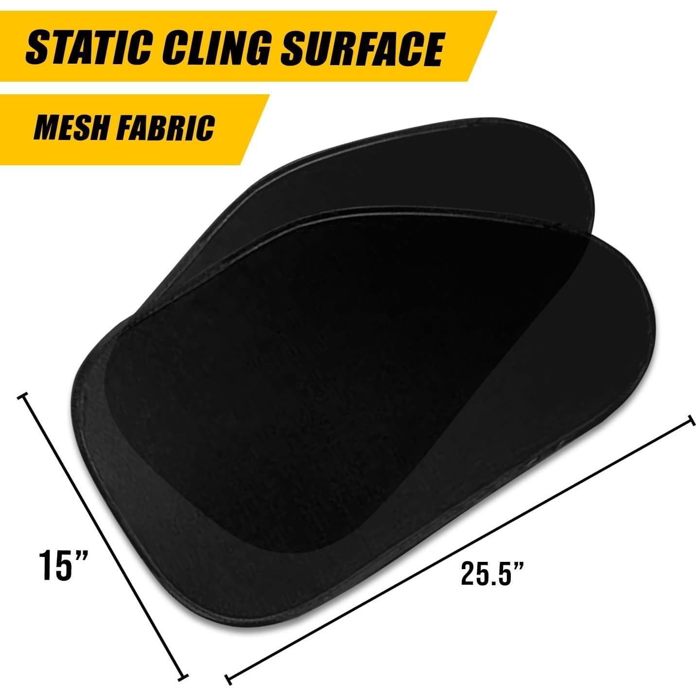 Sombrillas de Ventana Lateral ZONETECH - 2 Piezas, Malla Solar