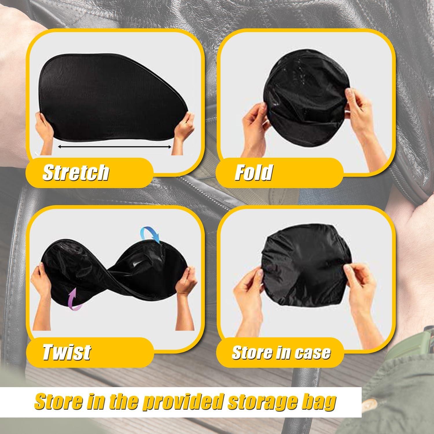 Sombrillas de Ventana Lateral ZONETECH - 2 Piezas, Malla Solar