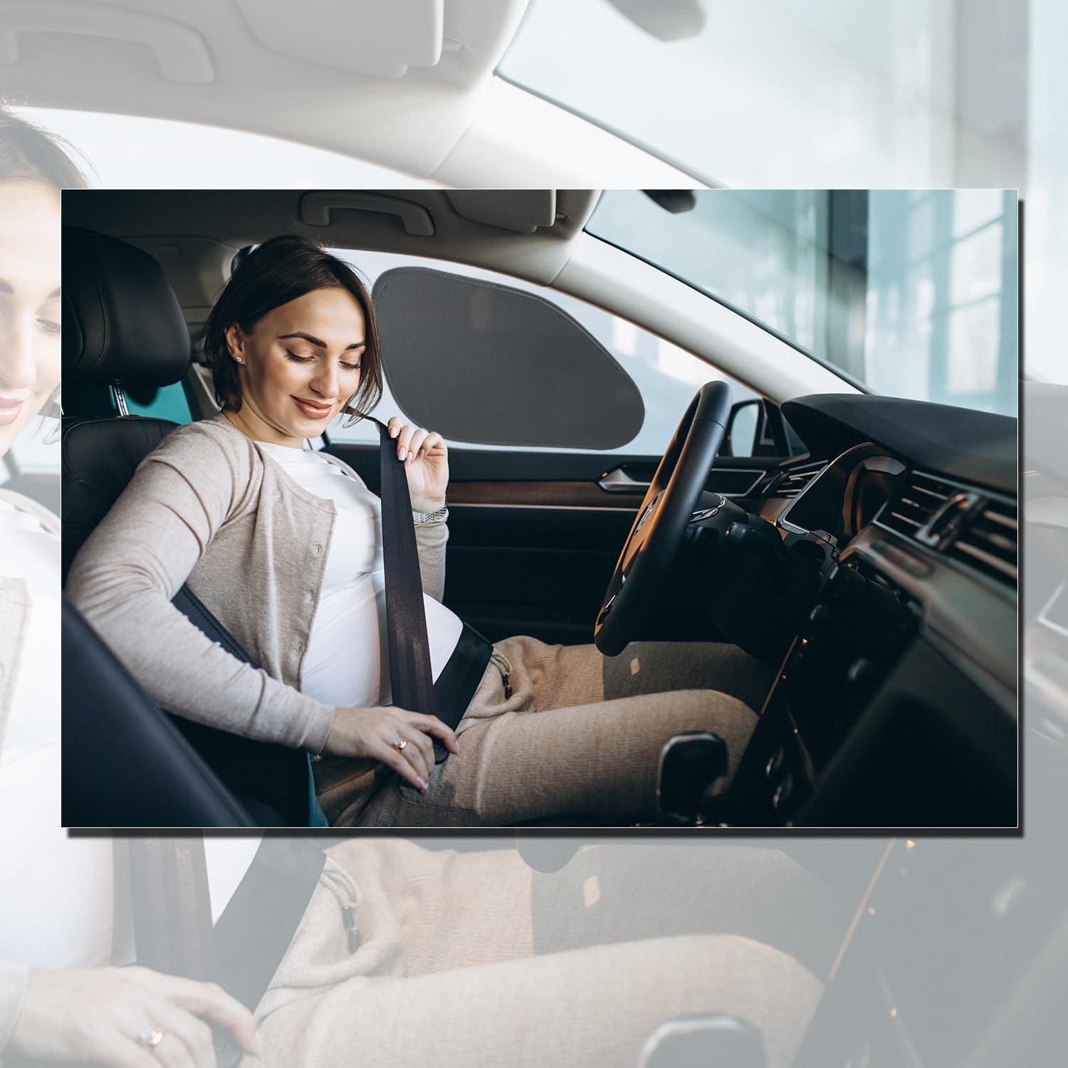 Sombrillas de Ventana Lateral ZONETECH - 2 Piezas, Malla Solar