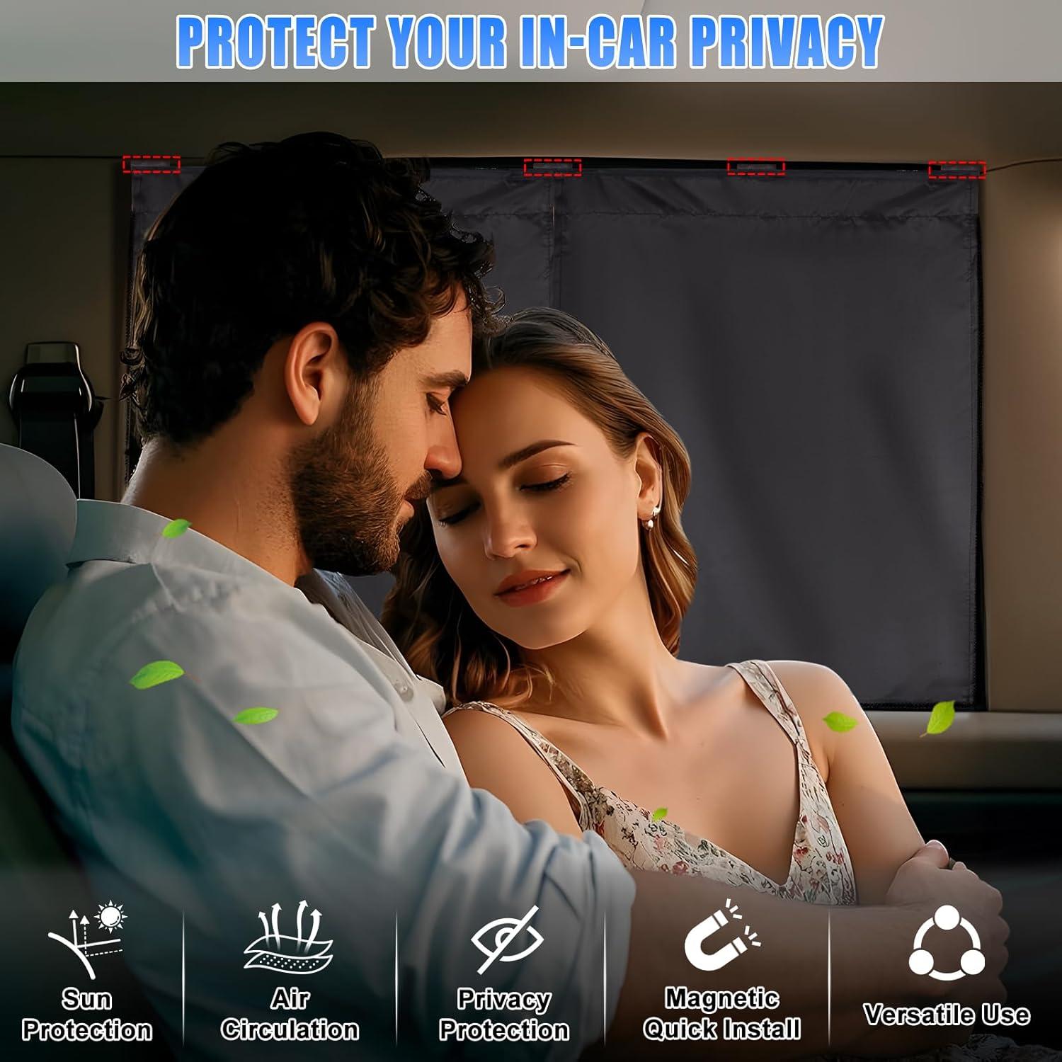 Sombrillas para Ventanas de Auto ZATOOTO Doble Capa 68x45cm