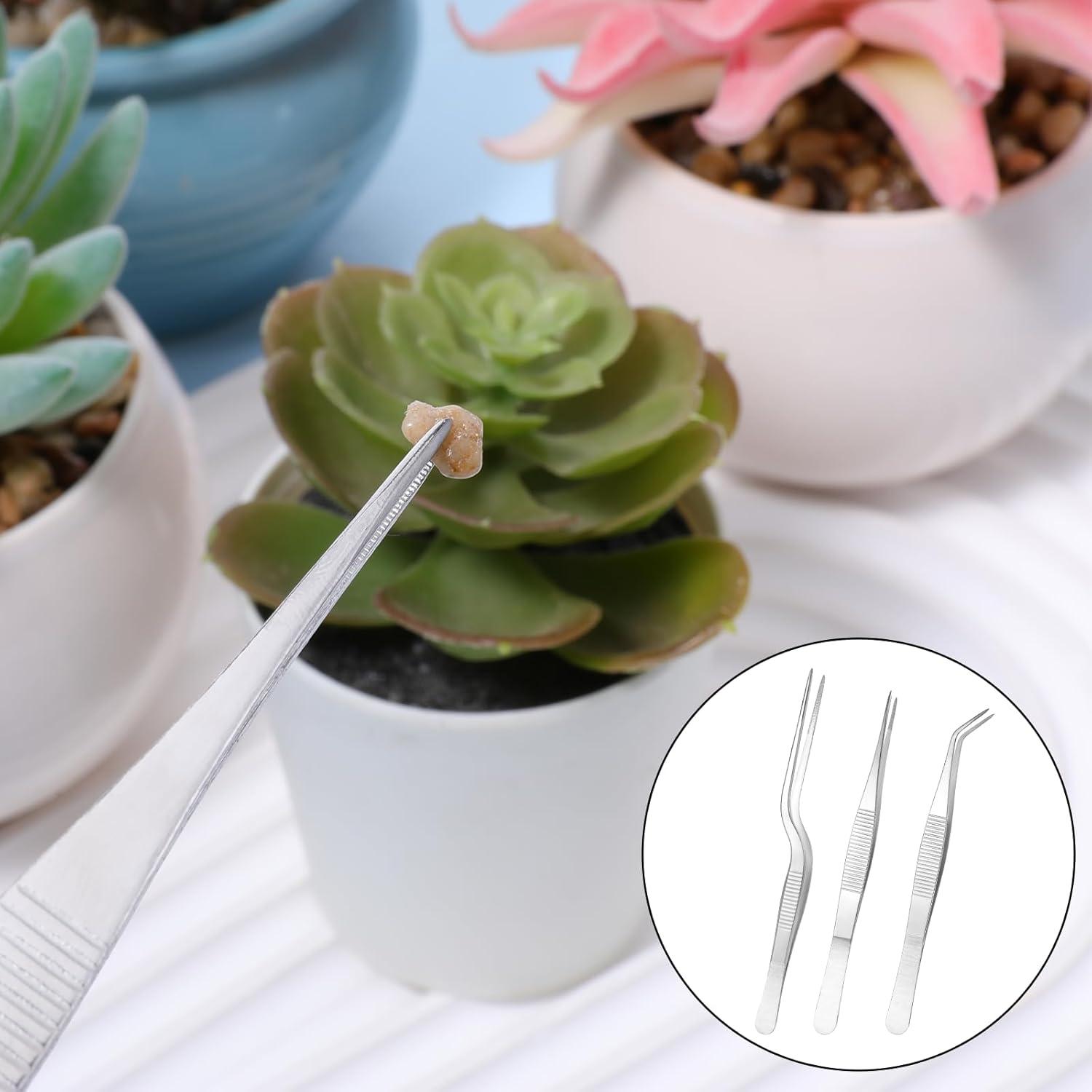 Set de 3 Pinzas de Jardín Acero Inoxidable 15.8cm a 16.3cm