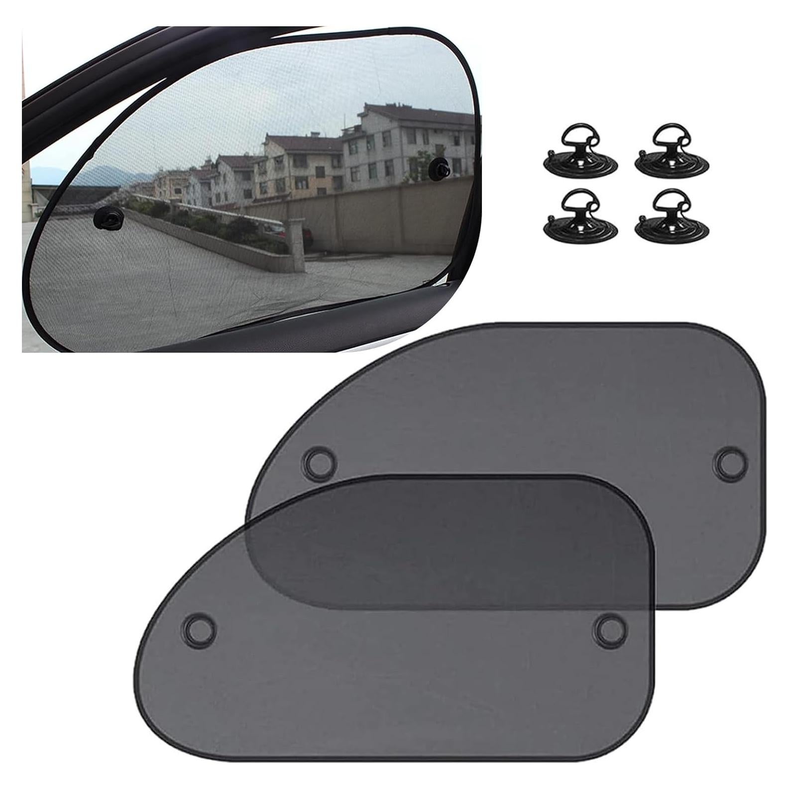 Protector Solar Ventana Lateral Auto Zeathery 66x38cm Negro