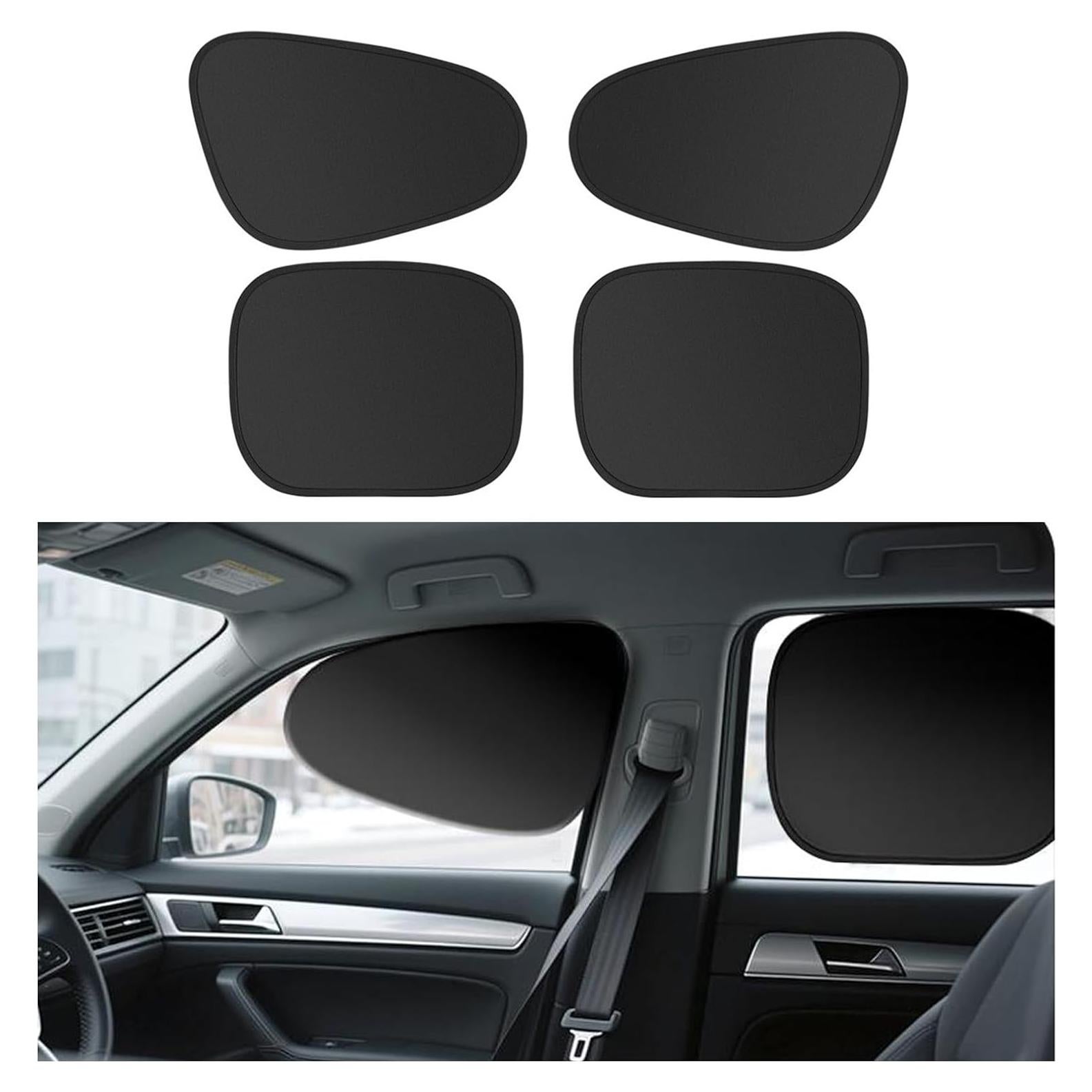 Sombrillas para Ventana Lateral 4 PCS 100% Oscurecimiento UV