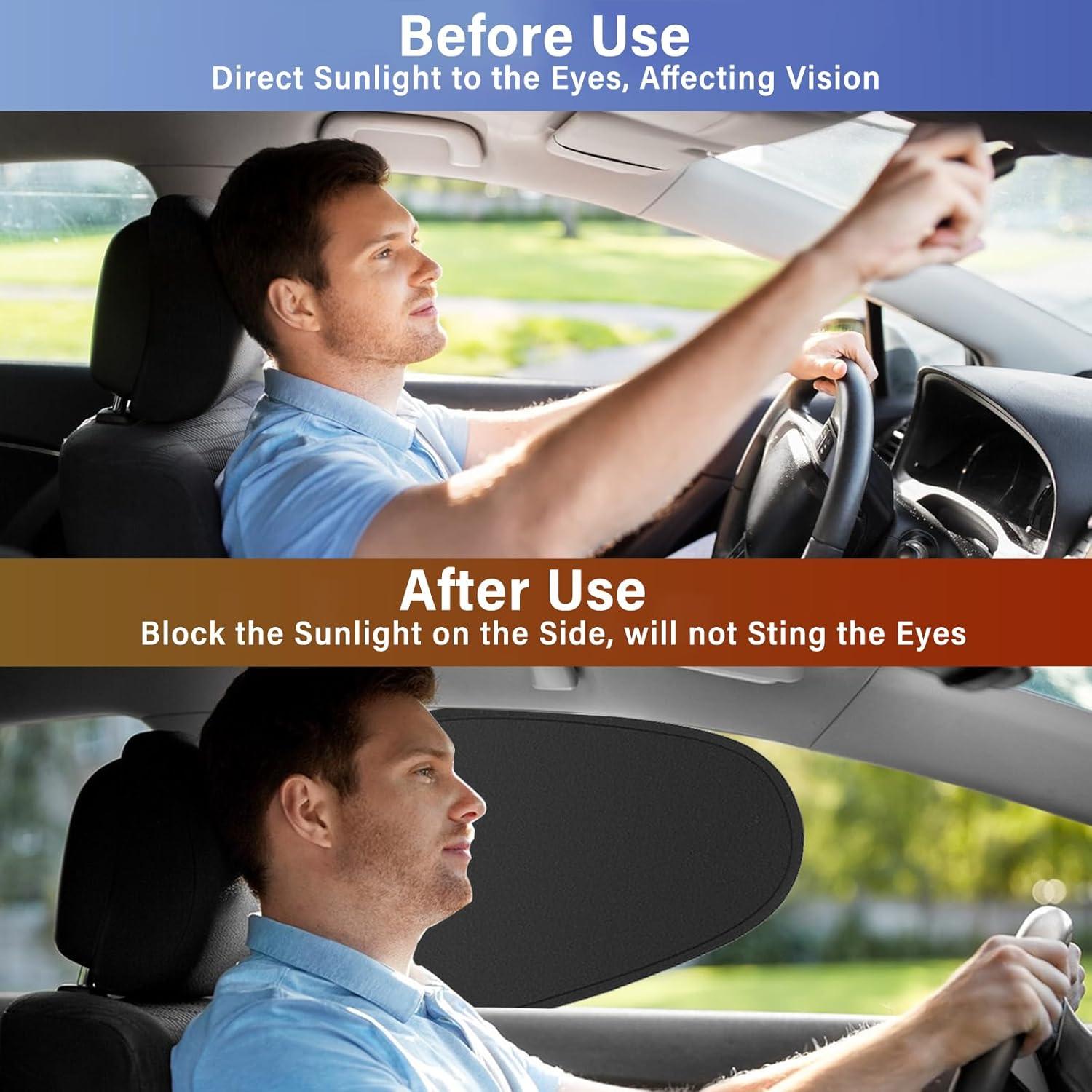 Sombrillas para Ventana Lateral 4 PCS 100% Oscurecimiento UV