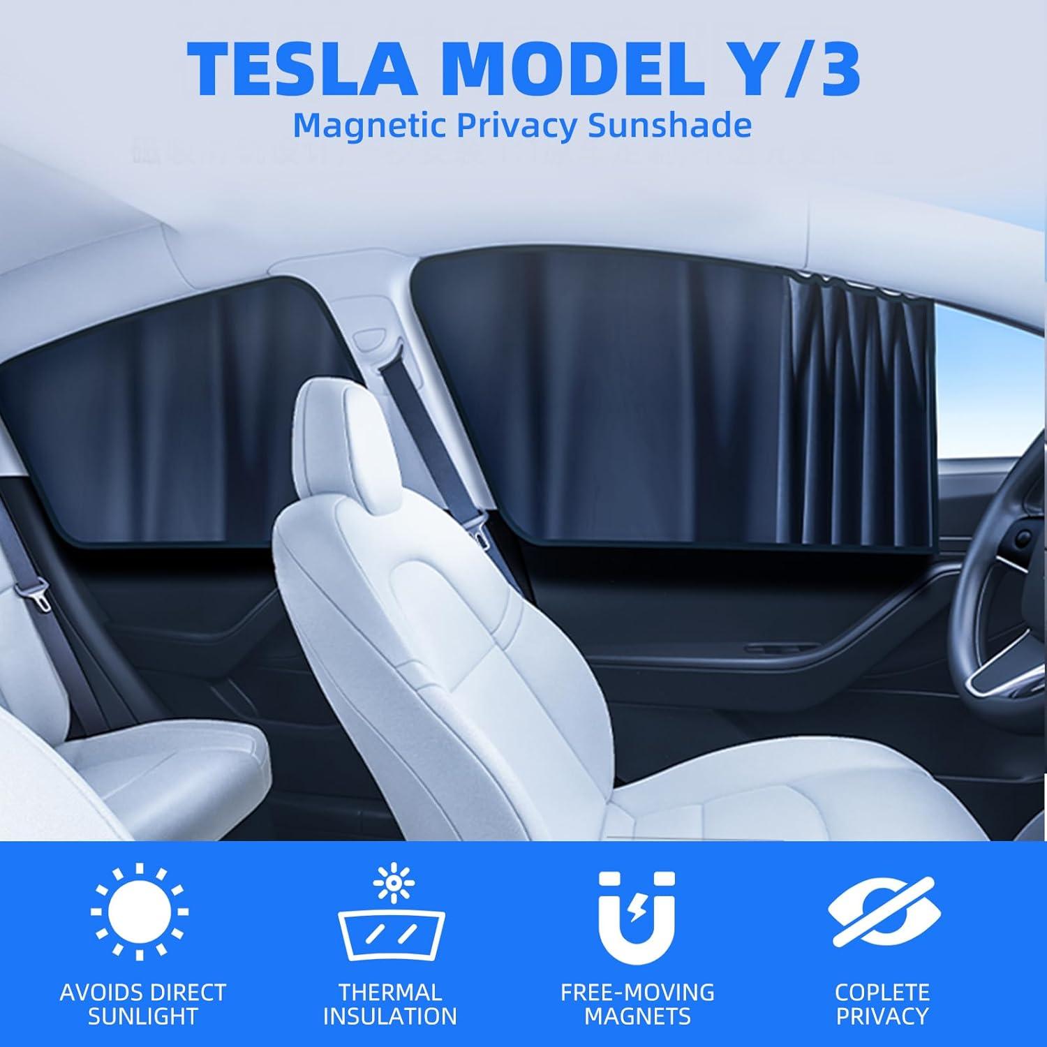 Toldo Magnético para Ventana Lateral Tesla Model 3 2025